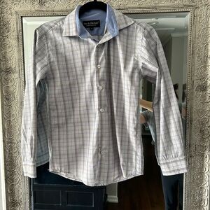Leo & Zachary London New York Designer Boys Size 12 Button Down